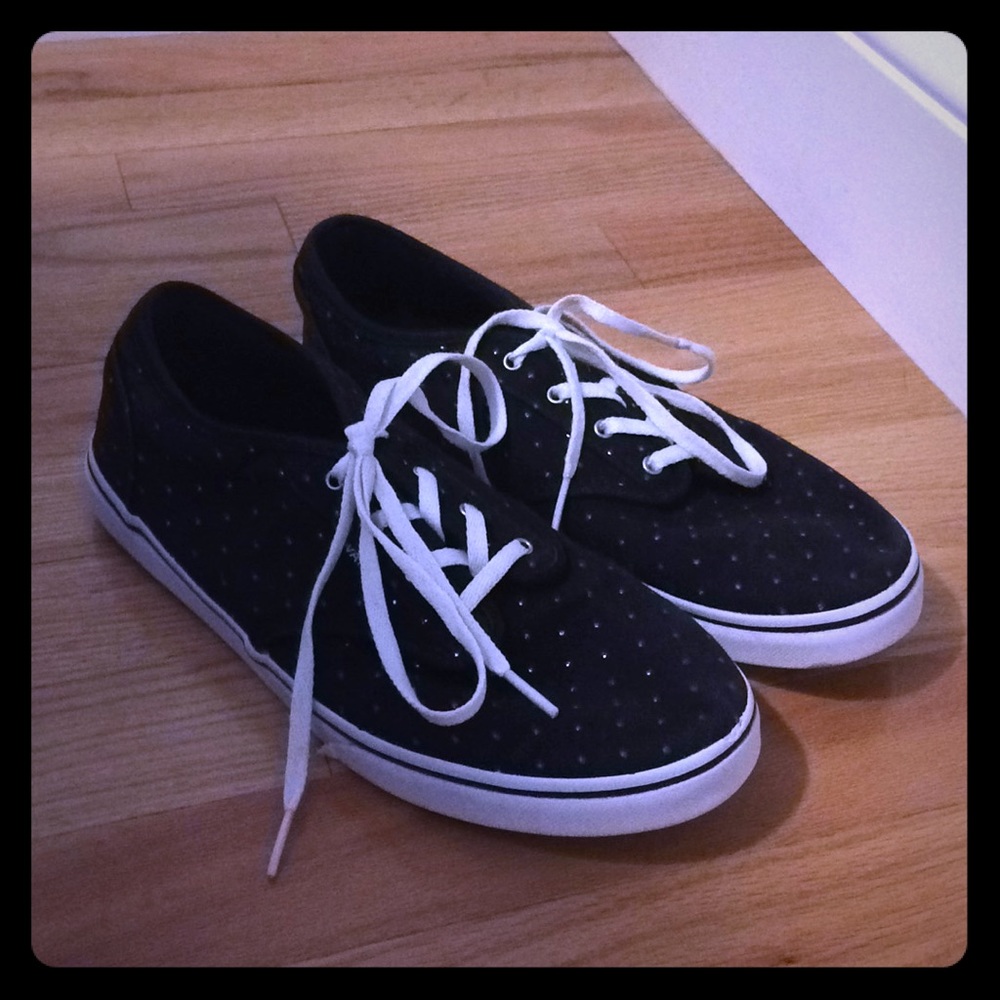 Black Spotted Vans